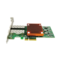 Adaptador Ethernet de Fibra Óptica 10G SFP+ Basado en el Chip G710G2, Tarjeta de Red de Doble Puerto para Servidores de Alta Gama