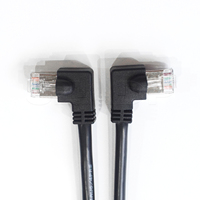 Cat6/Cat5/Cat5e Parche de curva de 90 grados Cable de código Lan Color personalizado Rj45 8P8C Cable de conexión