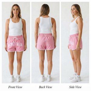Custom Front Letter Design Embroidered <b>Windbreaker</b> Shorts Women Hiking <b>Camping</b> Rain Shorts 100% Nylon Quick Dry Workout Shorts - Product Image 5