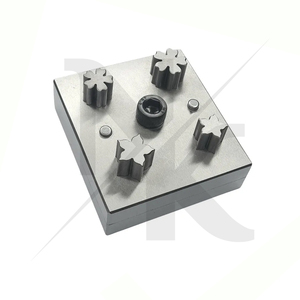 Cutter à disque en acier inoxydable de qualité supérieure, forme fleur à 4 pétales, 4 poinçons, haute performance, tailles personnalisées, outil métallique pour la fabrication de bijoux - Product Image 3
