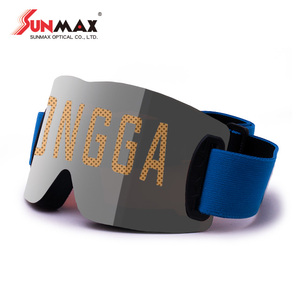 Masque de ski léger sans monture pour homme avec lentille sphérique anti-buée pour usage extérieur - Product Image 1