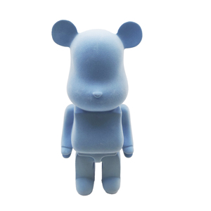 Figura de Oso Azul de Dibujos Animados, Figura de Cerámica Pintada a Mano, Arte Animal Coleccionable, Estatua Decorativa - Product Image 1
