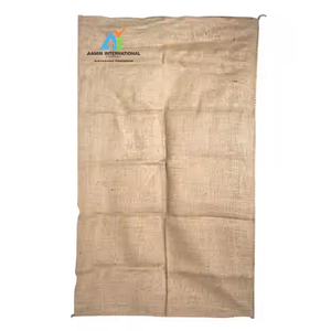 Sac en toile de jute beige souple, biodégradable durable, recyclable et écologique, emballage personnalisé pour café, thé, textile - Product Image 1