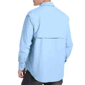 Camiseta Ligera de Manga Larga 100% Poliéster, Cortavientos, Protección Solar UPF 50, Impresión por Sublimación, Secado Rápido, para Pesca, Exportación a Pakistán - Product Image 2