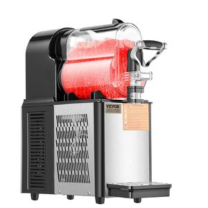 Macchina per Slush Automatica Commerciale 330W 3L Monoblocco in Acciaio Inox per Bevande Ghiacciate Nere con Controllo della Temperatura - Product Image 1
