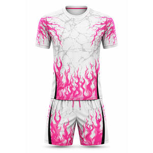 Conjunto de Uniforme de Fútbol Personalizado con Impresión de Nombre y Número, Camiseta de Fútbol de Malla Transpirable, Ropa Deportiva al por Mayor de Fábrica - Product Image 4