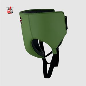 OMIKA INTERNATIONAL Protège-entrejambe de boxe professionnel unisexe - Protection en cuir résistant aux chocs pour MMA, mousse haute densité, logo personnalisé - Product Image 2