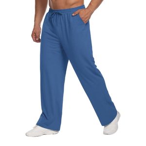 Pantalones Deportivos Azul Rey para Hombre, Talla Grande, Felpa Francesa, Cintura Elástica, Corte Holgado, Ropa Deportiva - Product Image 3
