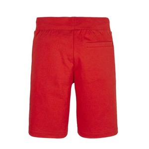 Pantalones Cortos Bermuda Rojos Lisos de Algodón para Hombre, Cintura Elástica con Cordón, Tejido de Punto Informal Transpirable de Tiro Medio - Product Image 6