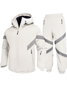 Conjunto Deportivo de Invierno para Hombre, Transpirable, con Cremallera Completa, Chaqueta y Pantalones de Poliéster con Bolsillos Laterales - Product Image 4