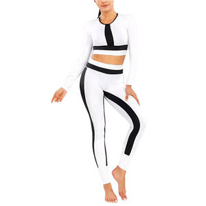 Traje de Compresión de Manga Larga para Mujer, Alta Elasticidad, para Gimnasio, Entrenamiento, Yoga, Proveedor Mayorista de Trajes de Compresión - Product Image 1