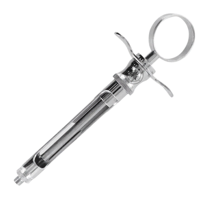 กระบอกฉีดยาดูดเสมหะสำหรับทันตกรรม สแตนเลสสตีล ใช้ซ้ำได้ - Product Image 1