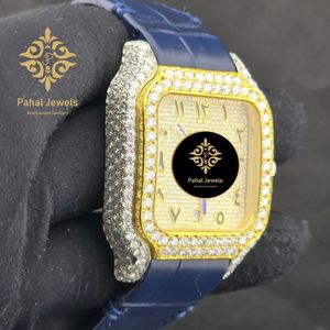 นาฬิกาข้อมือ Pahal Jewels สแตนเลสสตีลทรงเหลี่ยม ประดับเพชร คริสตัลแซฟไฟร์ สายหนัง ระบบอนาล็อก กลไกจักรกล ขนาด 30 มม. - Product Image 2