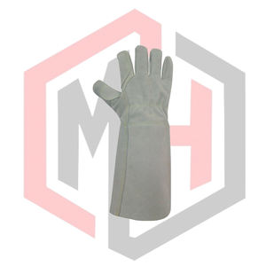 Guantes de Soldadura Hechos de Cuero Vacuno, Refuerzo en Palma, Pulgar e Índice, Puño de Seguridad, Protección Anti-Calor y Anti-Corte, Personalizables - Product Image 3