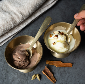 Bol à glace en laiton fait main, décoration d'intérieur pour fruits secs, bonbons, vaisselle utilisée pour les fêtes de mariage, bol à glace en laiton - Product Image 1