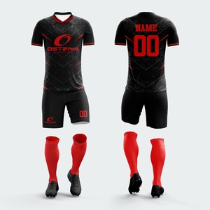 Shorts de football unisexes personnalisés avec logo, 100 % polyester respirant, séchage rapide, antibactérien, ensemble pour adultes, service OEM - Product Image 2