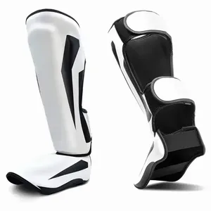 Protège-tibia de boxe rembourré en gel élastiqué Protège-tibia en tissu souple Protège-tibia MMA - Product Image 5