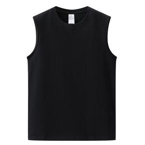 Manufacturer <b>Men</b> Boxy <b>Cropped</b> Quick Dry Ribbed Cotton Custom Print Logo Sleeveless Sleeve T-shirts Sport Gym Vest Tank <b>Top</b> <b>Men</b> - Product Image 2