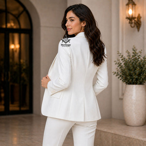 Heritage Masonic Regalia Double Breasted Woolen Embroidery Sorority <b>Blazer</b> Coat | Sorority Embroidered Ladies Custom Style Blaze - Product Image 3