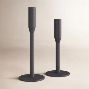 Candelabro de Aluminio Fundido, Portavelas Decorativo, Candelabro Negro Mate, Centro de Mesa - Product Image 3