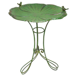 En gros, Ensemble abreuvoir et mangeoire pour oiseaux en métal antique, style vintage, avec bol sur piédestal, en fer résistant aux intempéries, pour jardin, décoration d'extérieur et intérieur - Product Image 5