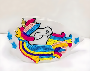 Serre-tête brodé style rétro américain pour filles et enfants, accessoire mignon et féminin, en tissu durable d'inspiration indienne - Product Image 2