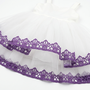Encaje Guipur Floral Violeta de 15 mm, Personalizable, Calidad de Exportación, Paquete de 20 Metros para Envolver Regalos, Cajas de Regalo, Tarjetas de Felicitación - Product Image 2