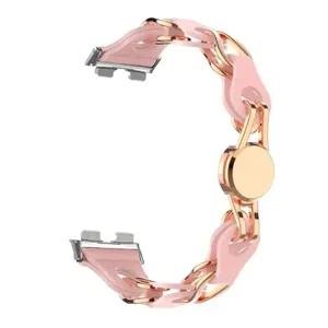 Bracelets de montre élégants pour <span class=keywords><strong>Huawei</strong></span> <span class=keywords><strong>Band</strong></span> 11/11pro, connecteur métallique pour femmes, bracelet de montre en silicone pour <span class=keywords><strong>Huawei</strong></span> <span class=keywords><strong>Band</strong></span> 11/11pro - Product Image 5