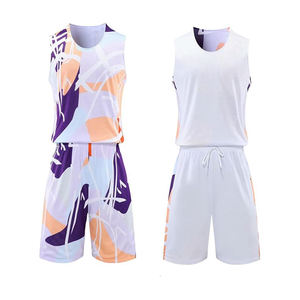 Uniformes de Baloncesto Transpirables de Poliéster, Jersey y Pantalones Cortos Personalizados para Hombre, Secado Rápido, Control de la Humedad - Product Image 2