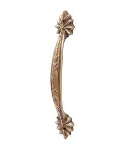 Antique Brass Textured Main Gate <b>Pull</b> Handle Cast Metal Golden Luxury Entrance Wooden Door Grab <b>Bar</b> Hardware Kit - Product Image 4