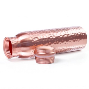 Pure <b>Copper</b> Water Bottle with Leak Proof Lid Handcrafted Hammered <b>Copper</b> Bottle with Leak-Proof Travel Cap Water Reusable & Eco- - Product Image 2