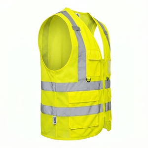 Nouvelle arrivée, gilet de sécurité réfléchissant haute visibilité imperméable, respirant, en maille, ajustement réglable, pour utilisation dans la construction industrielle - Product Image 4