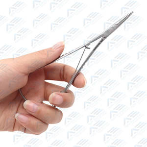 คีมหนีบคีมห้ามเลือดเครื่องมือทันตกรรมทางการแพทย์เครื่องมือทำฟันที่ยึดเข็มเหล็ก - Product Image 6