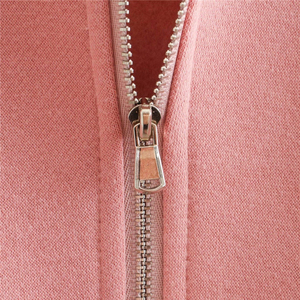 Women Hooded Crop <b>Top</b> <b>Long</b> <b>Sleeve</b> Solid Color Zipper-Up Sweatshirt Casual Loose Fit Streetwear Style Autumn Wear - Product Image 3