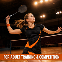 Raquette de badminton en fibre de carbone, raquette de badminton légère entièrement en carbone pour adultes, pour l'entraînement et la compétition