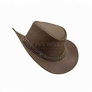 Top Quality Cow Boy <b>Leather</b> <b>Hat</b> Fashionable For Adults Cowboy <b>Hat</b> Horse Riding <b>Hats</b> Customize Logo Design - Product Image 2