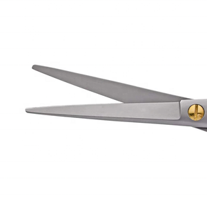 High Quality Tegra Surgical Stainless Steel Razor <b>Edge</b> Barber Hair Scissors Sharp Blade Tip <b>Rubber</b> Handle Professional - Product Image 5