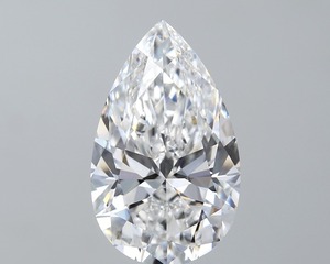 Diamant de laboratoire taille poire 1,51 carat, couleur D, clarté VS1, triple excellente, certifié CVD, éclat blanc, solitaire, pierre précieuse non montée - Product Image 1