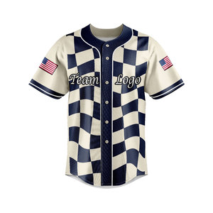 Nouveau Maillot de Baseball Court Respirant Personnalisable avec Broderie – Vente en Gros, Maillot de Baseball Vierge Pas Cher, Tenue de Sport - Product Image 1