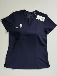 High Quality Cotton Blends Denim Medical Scrub <b>Sets</b> Comfortable Breathable Unisex Hospital Scrubs Customized Colors for <b>Doctors</b> - Product Image 6