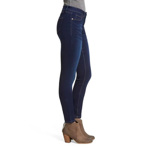 New Arrival Women <b>Stretch</b> Skinny Jeans | High Rise Slim Fit Breathable <b>Denim</b> Pants | Custom Logo Fashion <b>Denim</b> Trousers | OEM - Product Image 2