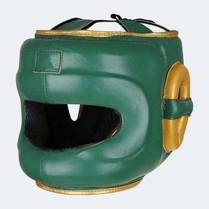 Protector de cabeza personalizado al por mayor de alta calidad hecho con cuero vacuno 100% genuino para entrenamiento de MMA y kickboxing para adultos - Product Image 2