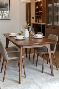 ชุดโต๊ะอาหารไม้คุณภาพสูงแบบขยายได้ 5 ชิ้น ดีไซน์ทันสมัย เหมาะสำหรับโรงแรม อพาร์ทเมนท์ และใช้ในบ้าน - Product Image 2