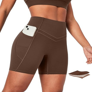 Women's Plus Size Solid <b>Seamless</b> Yoga <b>shorts</b> Breathable fabric Customizable Logo and design Waterproof Sports Yoga <b>Shorts</b> - Product Image 1