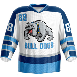 Camiseta de Hockey sobre Hielo Huskies para Hombre, Negra, Manga Larga, Sublimada, Cuello Redondo, Absorbe la Humedad, Corte Regular para Adultos, 100% Poliéster Malla - Product Image 4