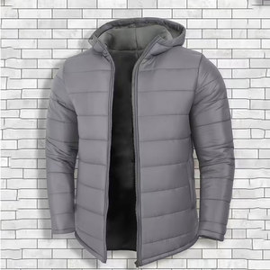 Men'S Lightweight Thick Hooded Windproof Quilted Solid Color <b>Warm</b> <b>Jacket</b> Windproof <b>Waterproof</b> Hooded Puffy <b>Jackets</b> - Product Image 6