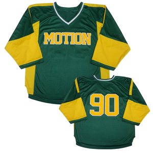 Maillot de hockey sur glace personnalisé en tissu mesh respirant avec logo brodé en twill et sublimation, uniforme d'équipe, vêtements de hockey, fabrication OEM - Product Image 3