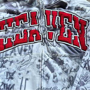 Conjunto Deportivo Personalizado para Hombre, con Estampado Completo, 2 Piezas, Sudadera con Capucha y Pantalones de Chándal, Estilo Urbano, 400 GSM, Felpa Técnica de Algodón - Product Image 3