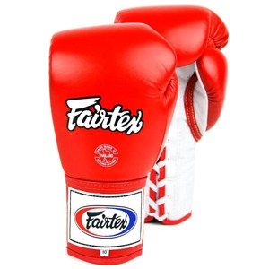 Gants de boxe Fairtex en cuir de vachette véritable de haute qualité, rouge et blanc, personnalisés, équipement de combat, gants de sparring Fairtex, vente chaude - Product Image 1