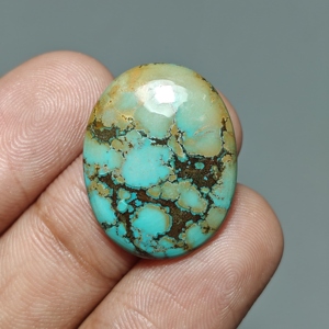 Turquesa Natural de Hubei, Cabujón Ovalado, Gema de Turquesa para Joyería, 24x19x5 mm. 20 Unidades. E646 - Product Image 3